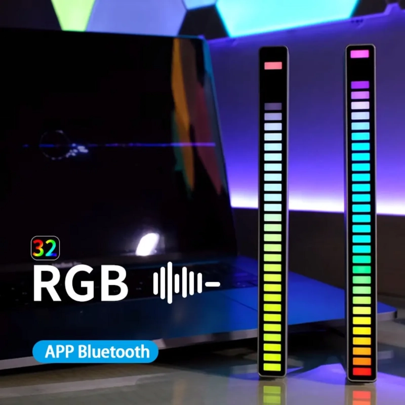 BARRA DE LUZ LED RGB RITMICA SENSOR SONIDO AUDIORITMICA - 6