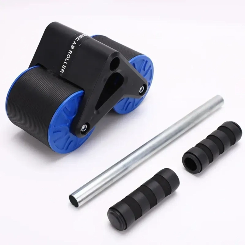 RUEDA ABDOMINAL DOBLE PLEGABLE PARA EJERCICIO FITNESS GYM - 3