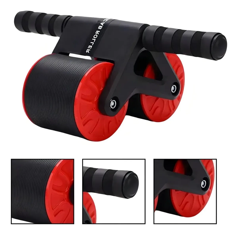 RUEDA ABDOMINAL DOBLE PLEGABLE PARA EJERCICIO FITNESS GYM - 5