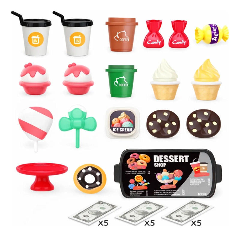 SET DE JUGUETE COCINA POSTRES PARA NIÑOS CON ACCESORIOS - 2