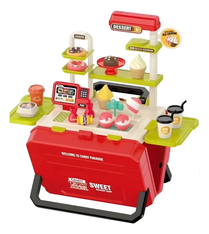SET DE JUGUETE COCINA POSTRES PARA NIÑOS CON ACCESORIOS - 3