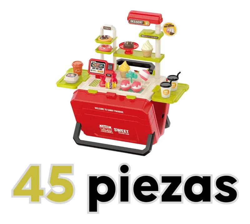 SET DE JUGUETE COCINA POSTRES PARA NIÑOS CON ACCESORIOS - 4