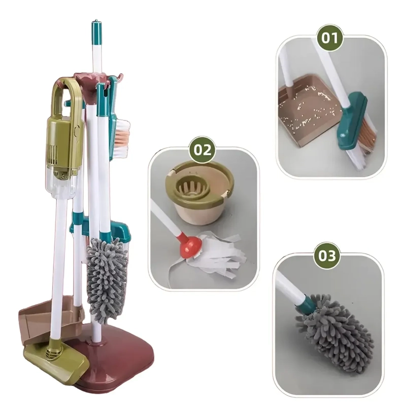 SET DE JUGUETE LIMPIEZA INFANTIL NIÑOS 18 PIEZAS - 3