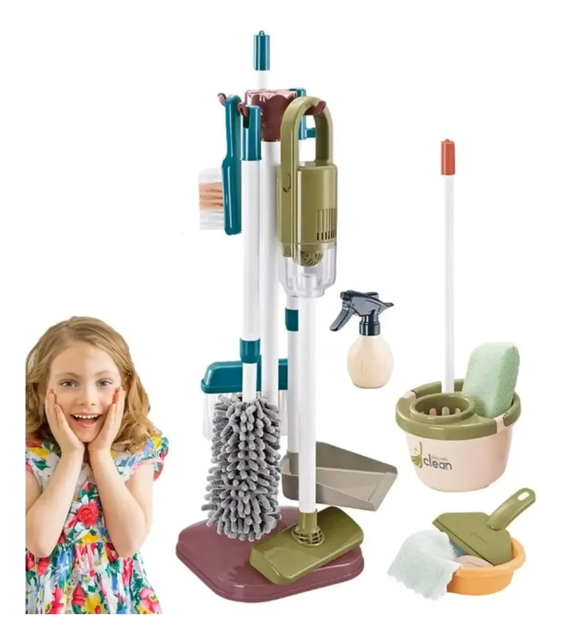 SET DE JUGUETE LIMPIEZA INFANTIL NIÑOS 18 PIEZAS - 5