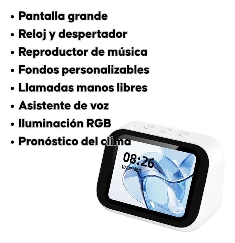 PARLANTE BLUETOOTH CON RELOJ DESPERTADOR PANTALLA DIGITAL - 4