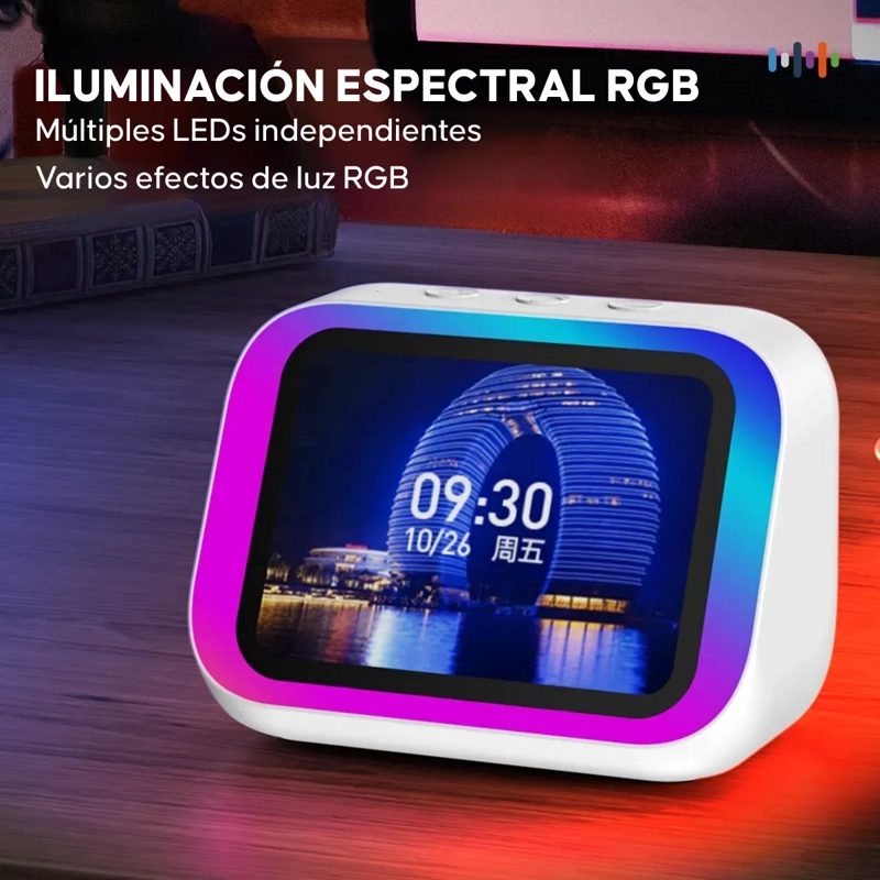 PARLANTE BLUETOOTH CON RELOJ DESPERTADOR PANTALLA DIGITAL - 5