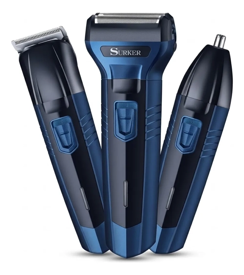 KIT DE AFEITADO HOMBRE PROFESIONAL 3 EN 1 RECARGABLE SK-6011 - 1