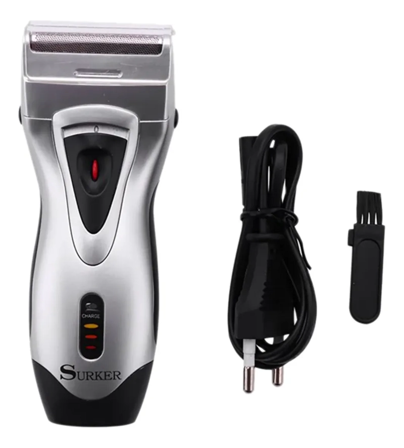 AFEITADORA ELE CTRICA BARBA LAMINA DE ACERO INOXIDABLE 8002 - 4