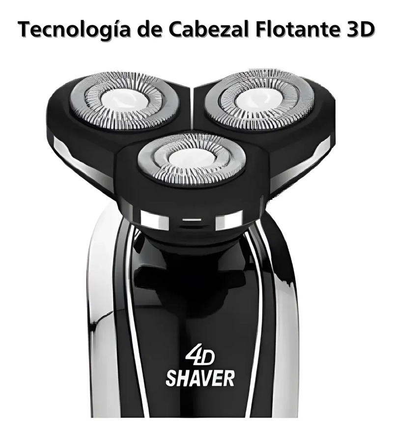 MAQUINA DE AFEITAR HOMBRE ROTATIVA GIRATORIA WATERPROOF 3007 - 2