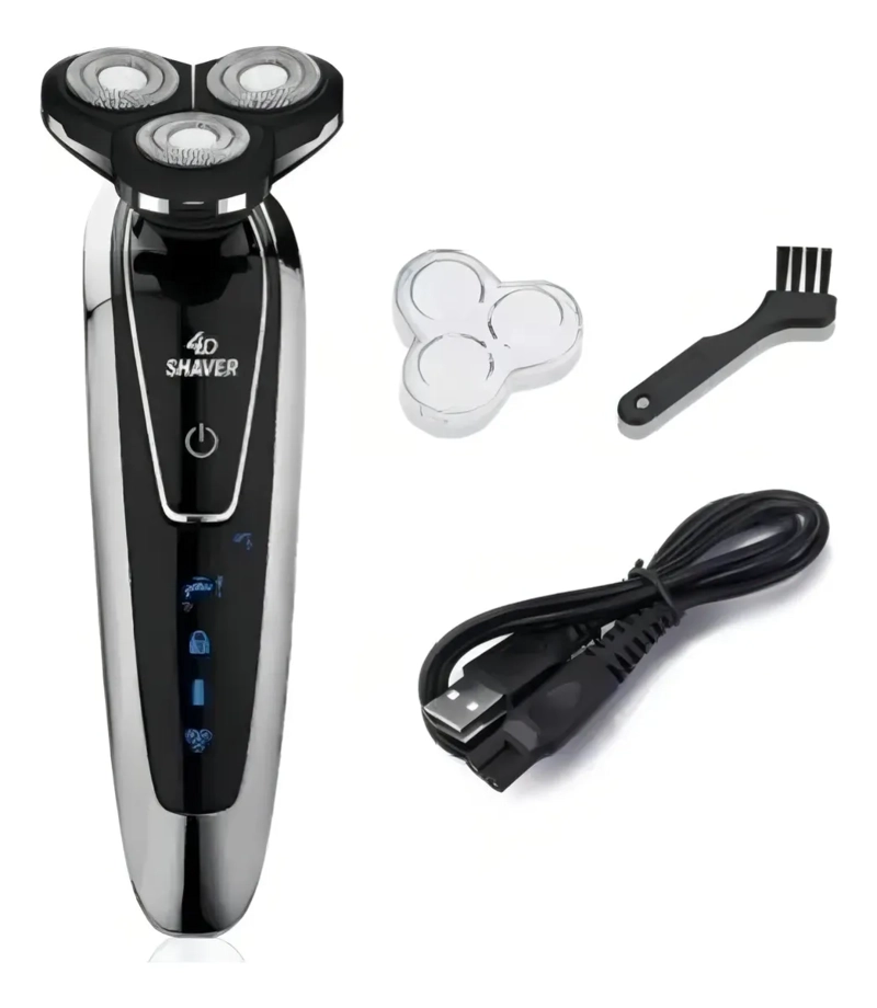 MAQUINA DE AFEITAR HOMBRE ROTATIVA GIRATORIA WATERPROOF 3007 - 6