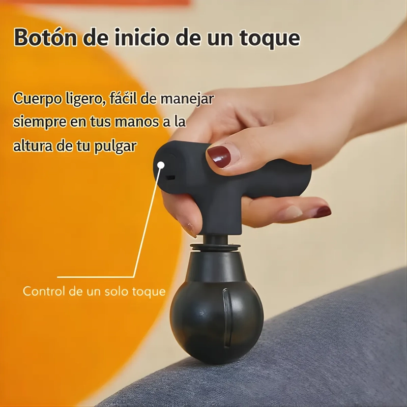 MINI PISTOLA MASAJE MUSCULAR CERVICAL FASCIAL GUN PORTATIL - 4