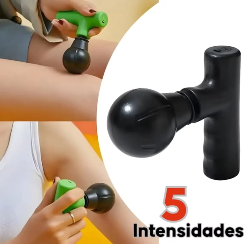 MINI PISTOLA MASAJE MUSCULAR CERVICAL FASCIAL GUN PORTATIL - 5