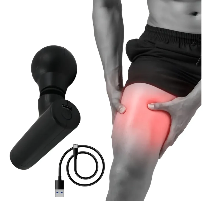 MINI PISTOLA MASAJE MUSCULAR CERVICAL FASCIAL GUN PORTATIL - 7