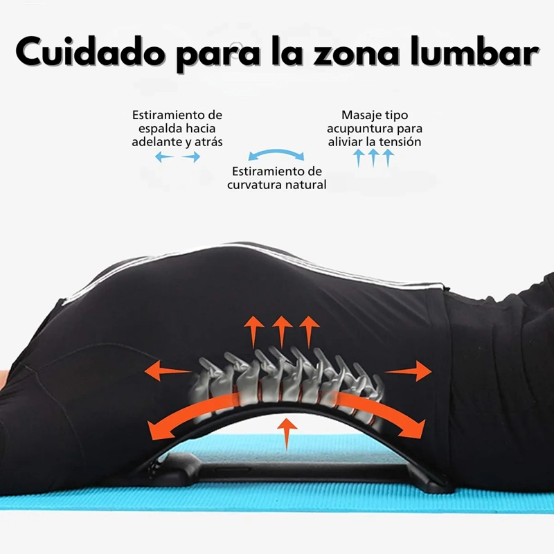SOPORTE ESTIRADOR LUMBAR ESPALDA BAJA 3 NIVELES - 5
