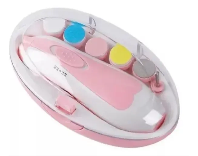 CORTA UÑA ELE CTRICO BEBE  LIMA PULIDO BEBE S A PILA COLOR ROSA - 1