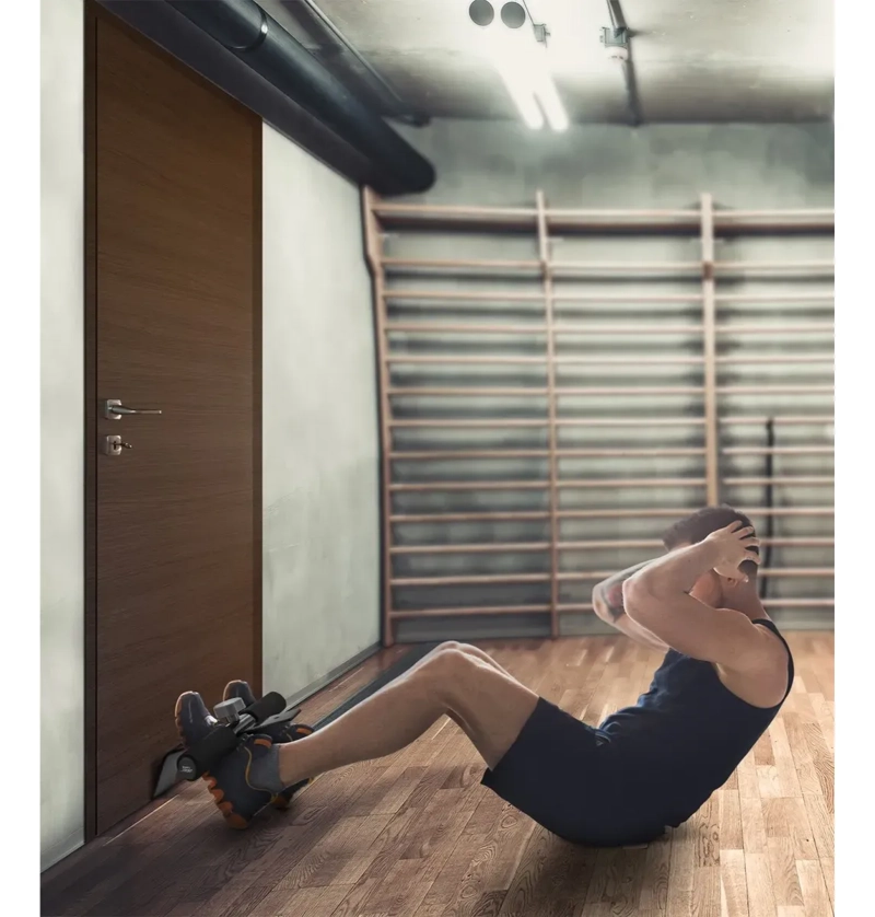 BARRA PARA ABDOMINALES AJUSTABLE PARA PUERTA PORTATIL - 6