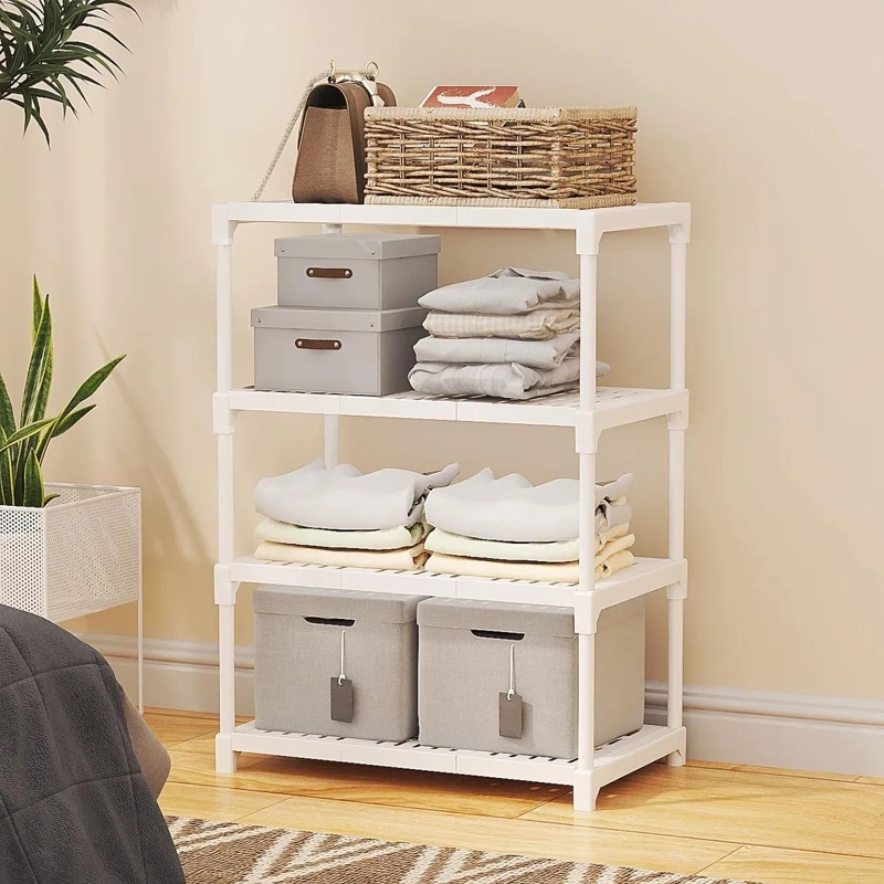ESTANTE ORGANIZADOR COCINA MULTIUSO BLANCO 4 NIVELES RUEDAS 86X44CM - 8