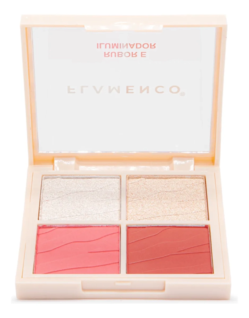 PALETA MAQUILLAJE FLAMENCO RUBOR E ILUMINADOR CHEEKY LOVE 8G - 4