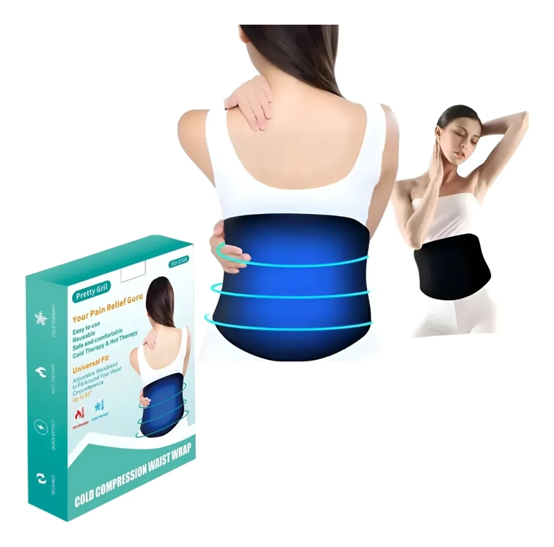 CINTURON COMPRESA LUMBAR TERAPIA FRIO CALOR AJUSTABLE - 1