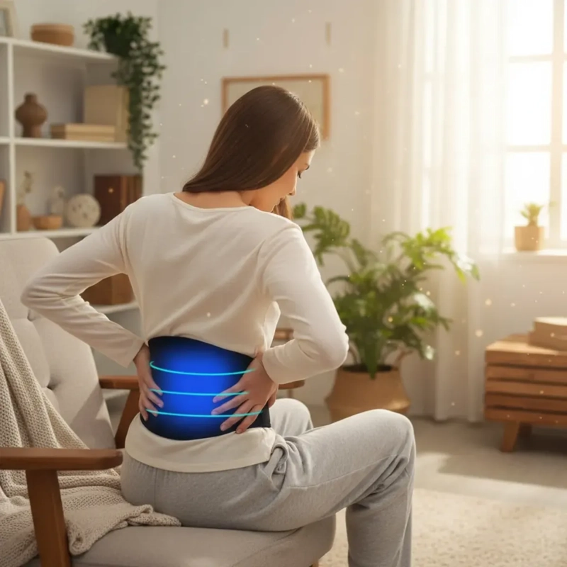 CINTURON COMPRESA LUMBAR TERAPIA FRIO CALOR AJUSTABLE - 7