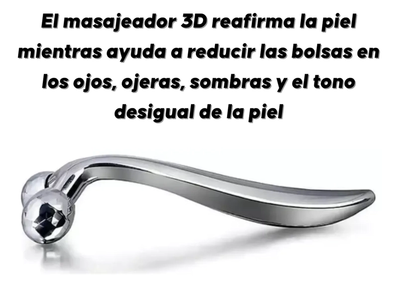 MASAJEADOR FACIAL CORPORAL 3D RODILLO REAFIRMANTE ANTIESTRE S - 3