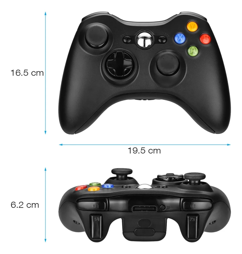 CONTROL INALAMBRICO COMPATIBLE CON XBOX 360 JOYSTICK PC - 2
