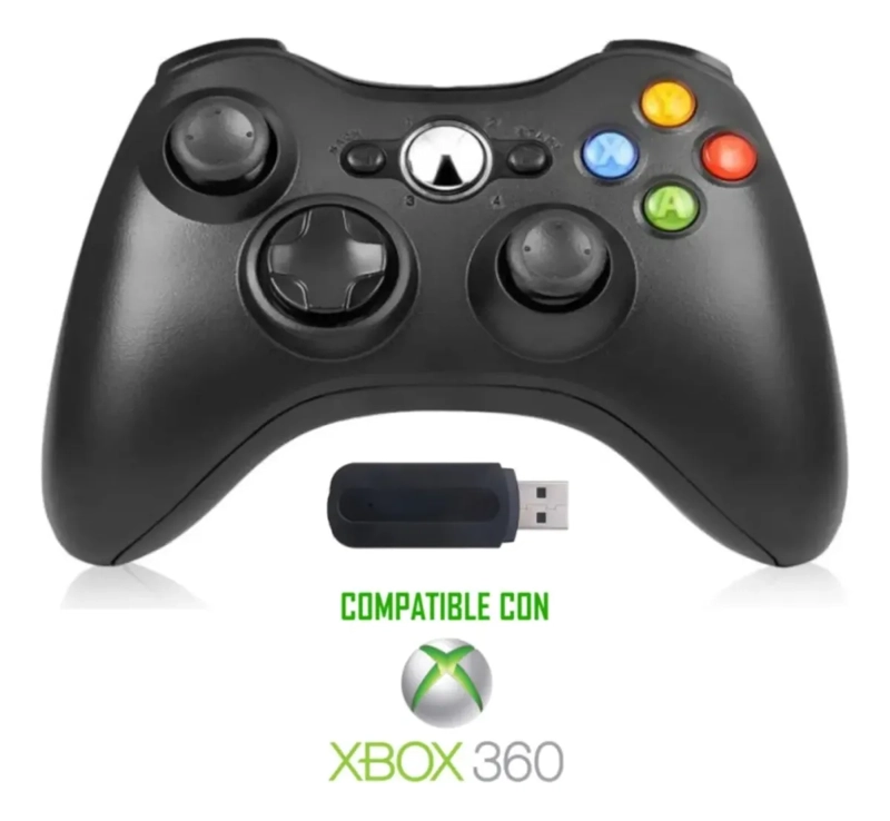CONTROL INALAMBRICO COMPATIBLE CON XBOX 360 JOYSTICK PC - 3