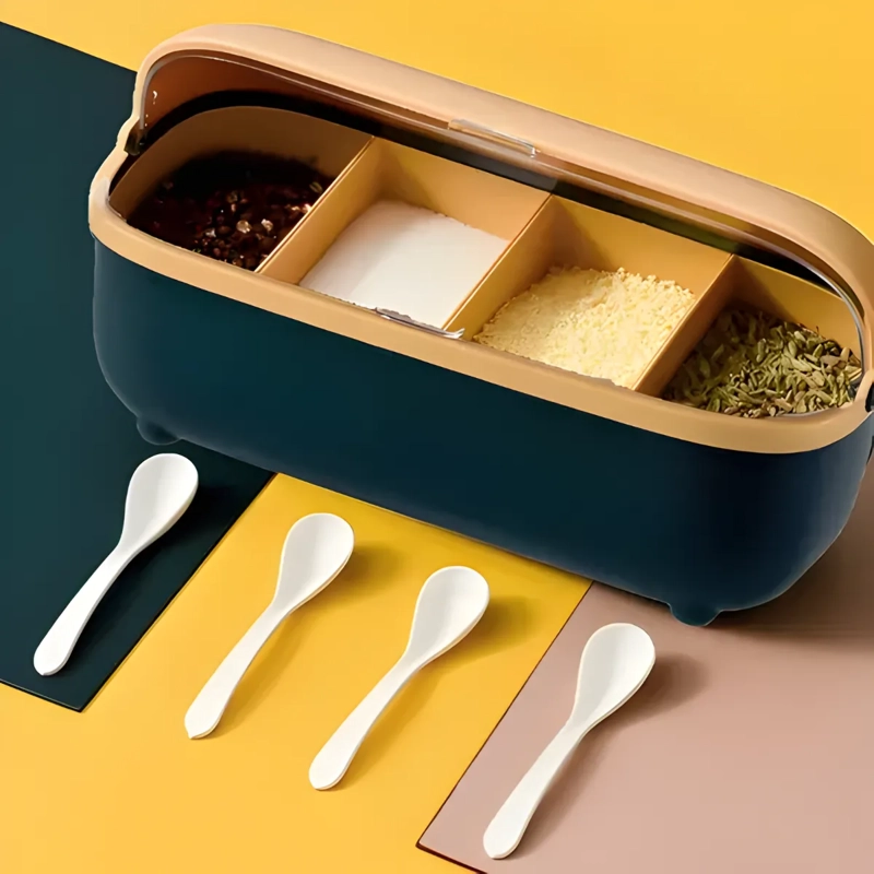 ESPECIERO ORGANIZADOR CONDIMENTOS NORDICO CON TAPA Y CUCHARA - 3