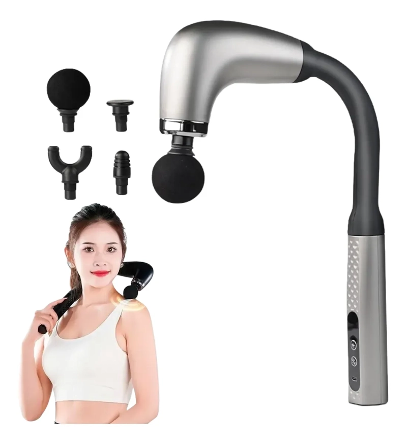 MASAJEADOR CERVICAL CUELLO Y ESPALDA ERGONOMICO FASCIAL GUN - 1
