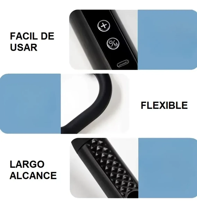 MASAJEADOR CERVICAL CUELLO Y ESPALDA ERGONOMICO FASCIAL GUN - 4