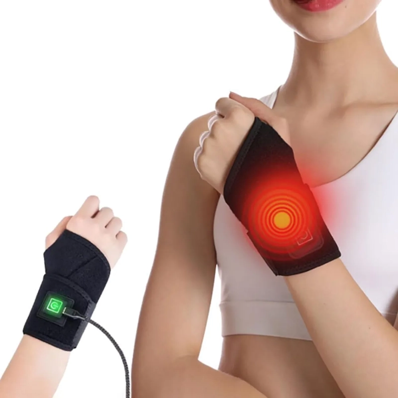 MUÑEQUERA TE RMICA ELE CTRICA COMPRESA CALOR AJUSTABLE USB - 1