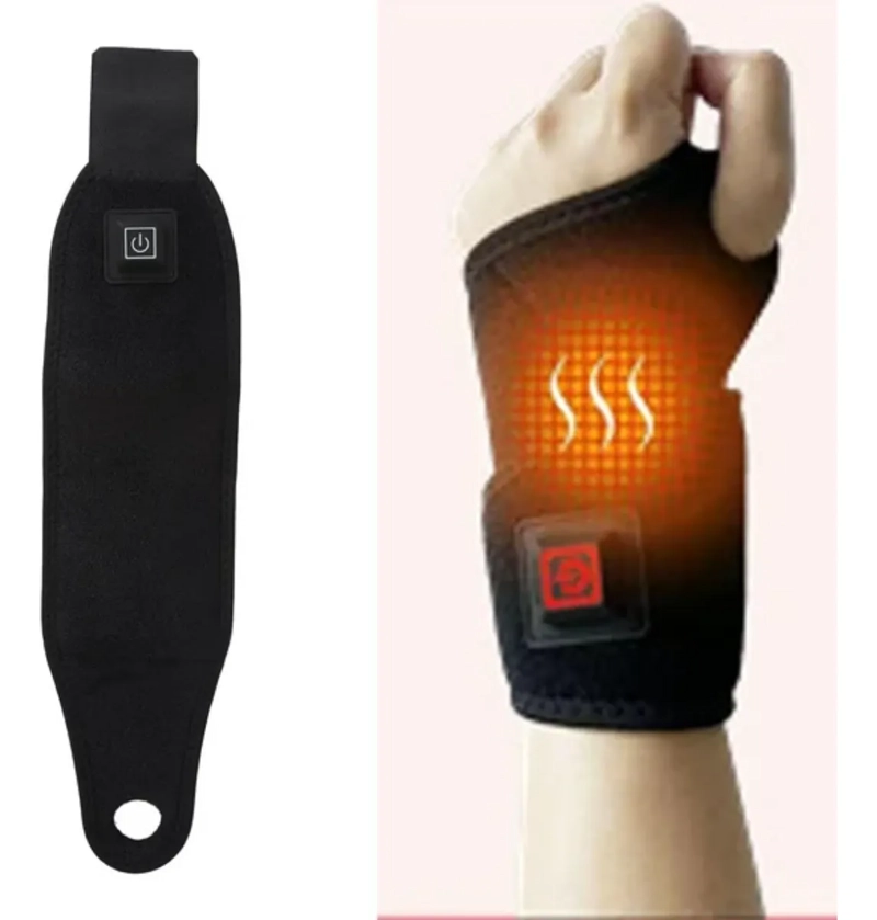 MUÑEQUERA TE RMICA ELE CTRICA COMPRESA CALOR AJUSTABLE USB - 6