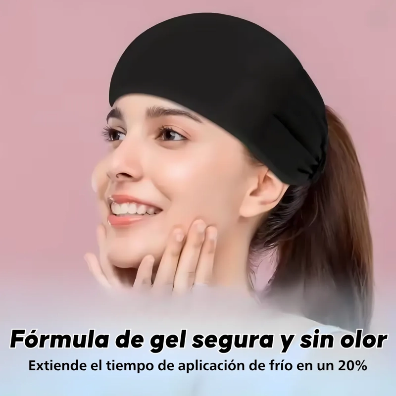 CINTILLO BANDA GEL TERAPIA FRIO CALOR DOLOR CABEZA MIGRAÑA - 6