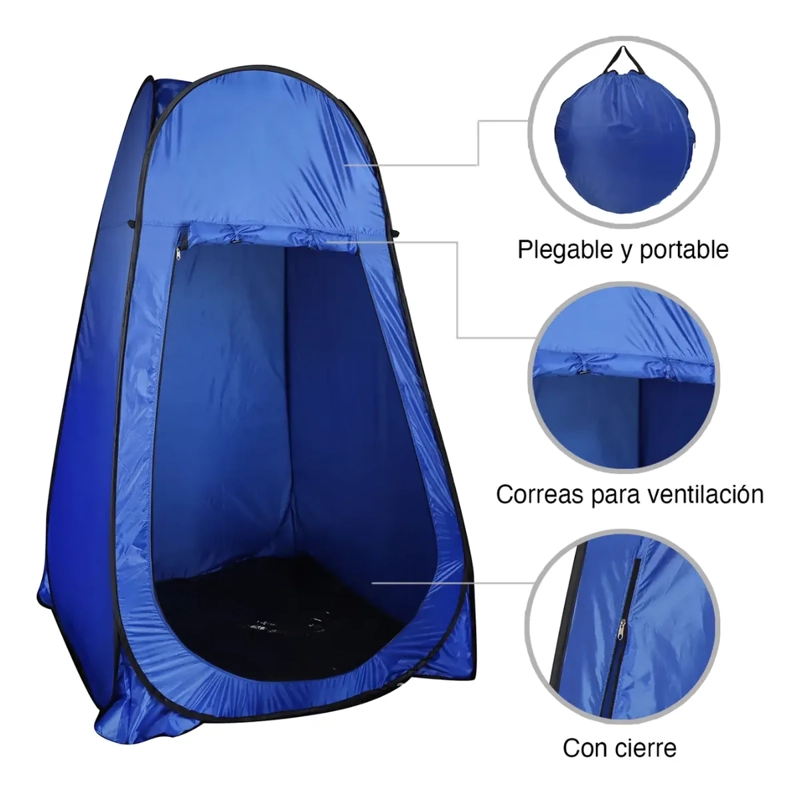 CARPA VERTICAL VESTIDOR PORTATIL PLEGABLE CAMPING PLAYA - 3