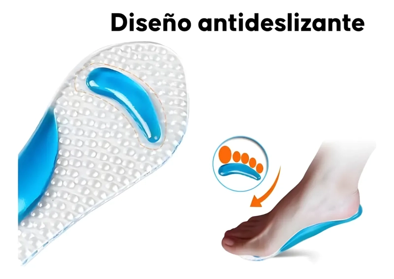 PLANTILLA DE SILICONA CON SOPORTE DE ARCO DEROYAL CONFORT - 3