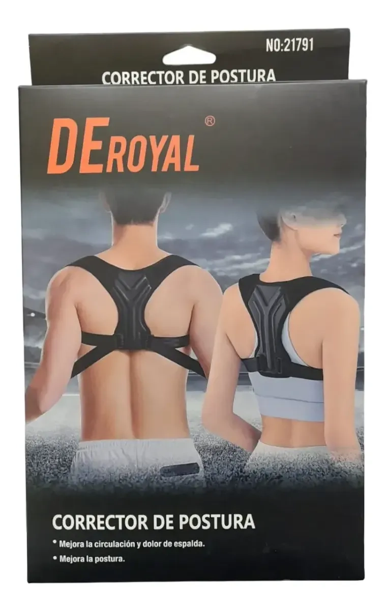 CORRECTOR POSTURA ESPALDA AJUSTABLE SOPORTE ESPALDA UNISEX - 8