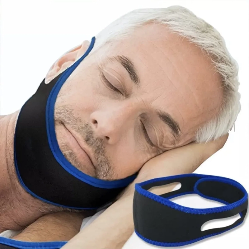 BANDA MENTONERA ANTI RONQUIDOS AJUSTABLE MEJORA SUEÑO UNISEX - 3