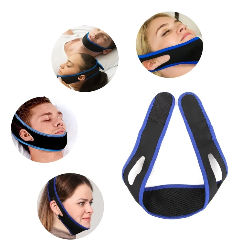 BANDA MENTONERA ANTI RONQUIDOS AJUSTABLE MEJORA SUEÑO UNISEX - 6