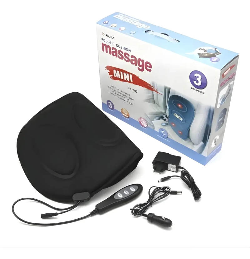 COJIN MASAJEADOR ELE CTRICO CON CALOR PARA AUTO OFICINA CASA - 7