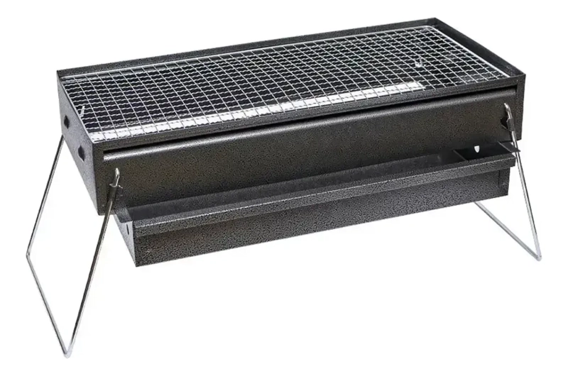 PARRILLA A CARBON PORTATIL PLEGABLE PARA CAMPING TERRAZA IR - 2