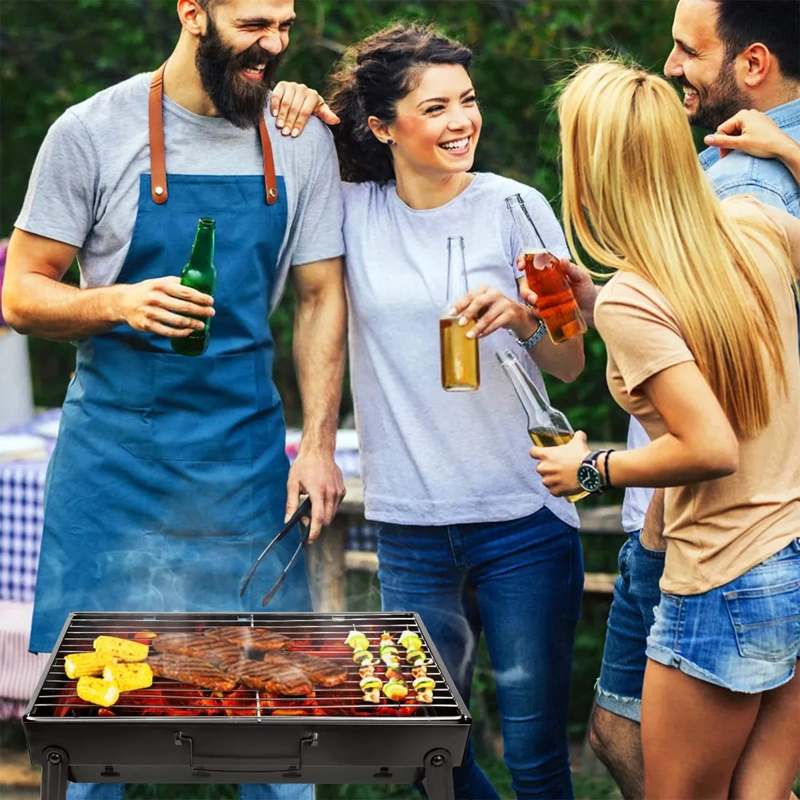 PARRILLA A CARBON PORTATIL PLEGABLE PARA CAMPING TERRAZA IR - 7