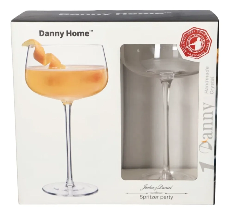 SET 2 COPAS COCTELES GIN TONIC SPRITZER DE CRISTAL - 6