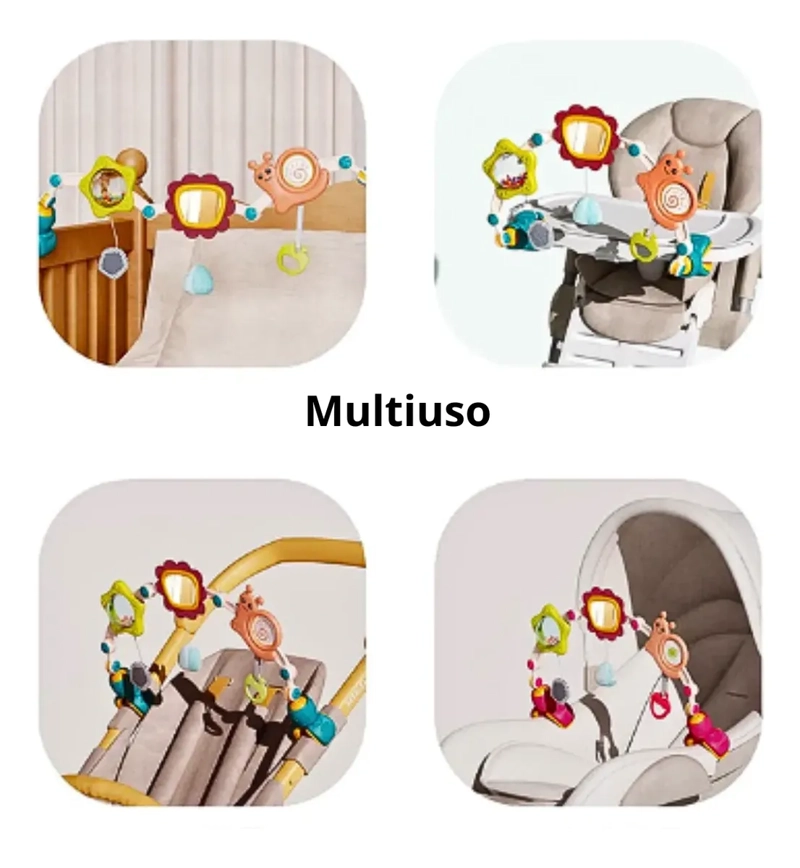 ARCO ACTIVIDADES ESTIMULACION PARA BEBE  SONIDOS COCHE O CUNA - 2