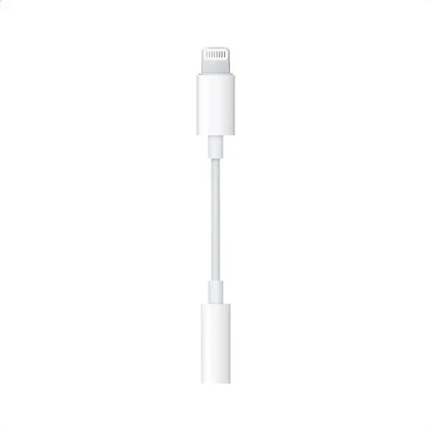 ADAPTADOR AURICULARES PARA IPHONE LIGHTING A 3.5MM COLOR BLANCO - 2