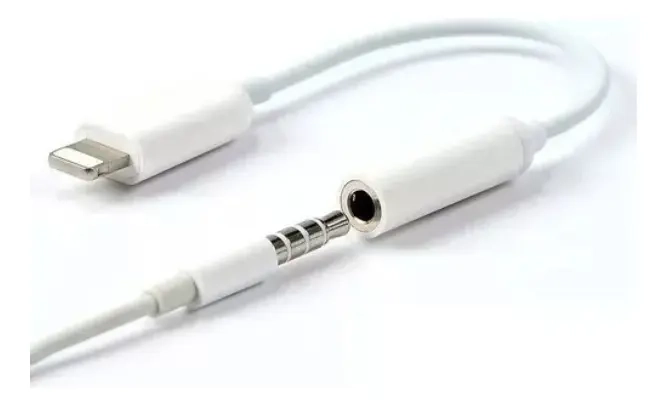 ADAPTADOR AURICULARES PARA IPHONE LIGHTING A 3.5MM COLOR BLANCO - 3