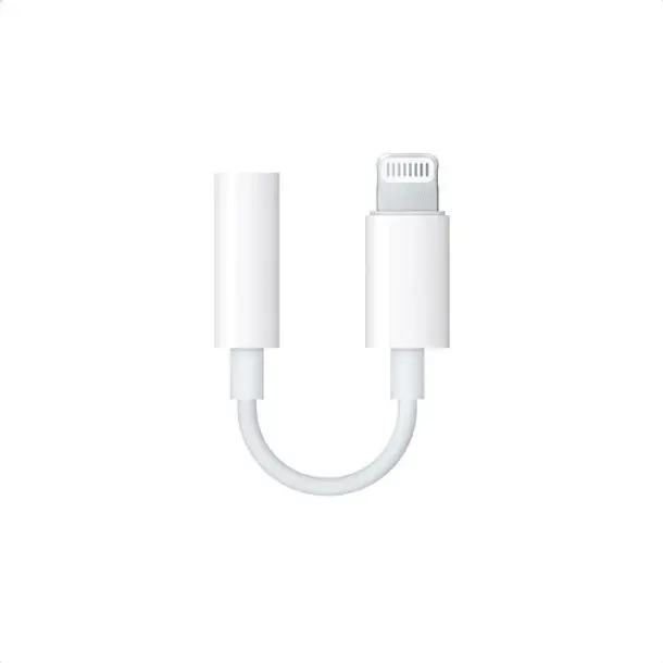 ADAPTADOR AURICULARES PARA IPHONE LIGHTING A 3.5MM COLOR BLANCO - 6