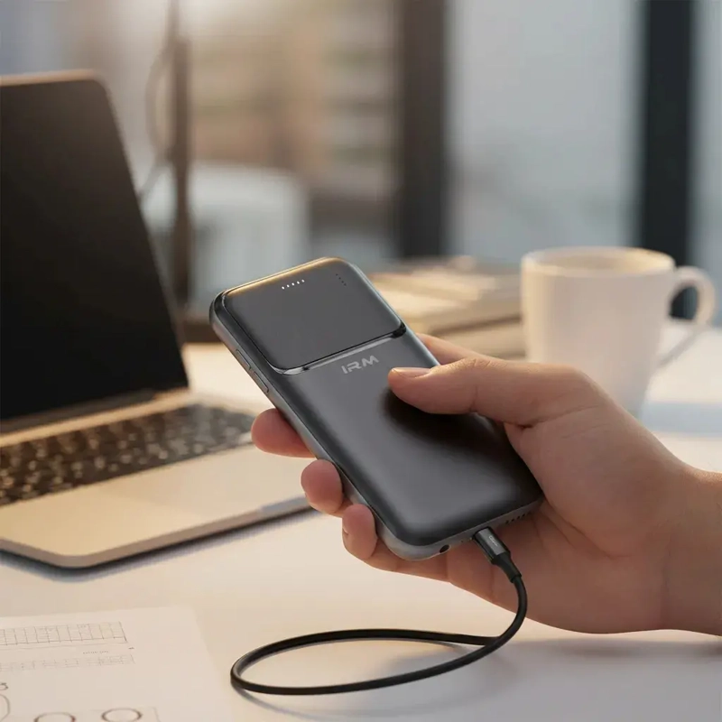 POWERBANK IRM 20000MAH CARGADOR RAPIDO 10W USB TIPO C NEGRO - 3