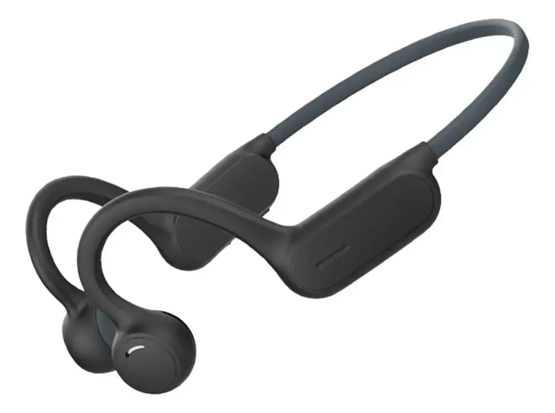 AUDIFONOS INALAMBRICOS AKS DE CONDUCCION OSEA PARA DEPORTES CON MICROFONO NEGRO - 2