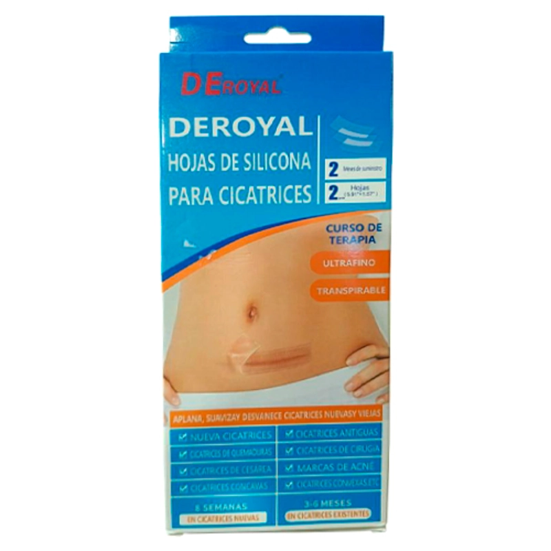 PACK 6 PARCHES DE SILICONA PARA CICATRICES CESAREA CIRUGIA - 3