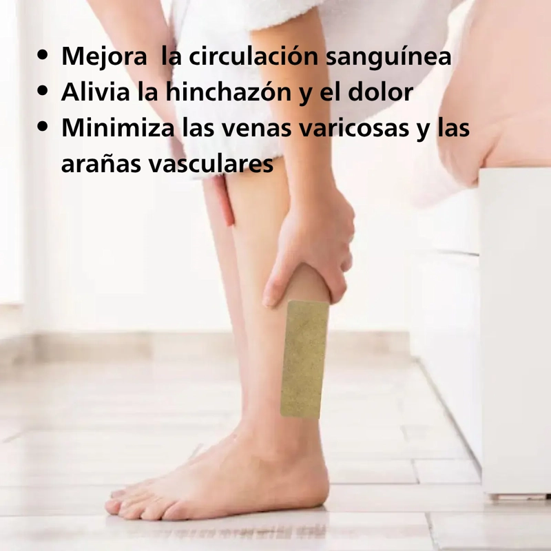 PACK 10 PARCHES ALIVIO VARICES CIRCULACION E HINCHAZON - 1
